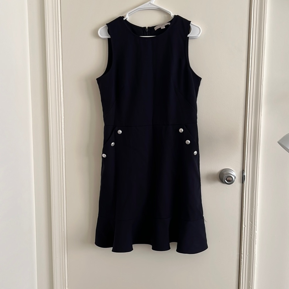 LOFT Size 10 Navy Dress
